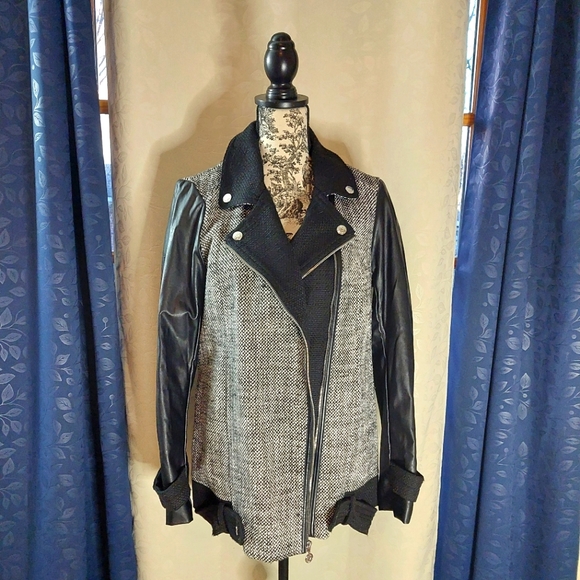 Betsey Johnson Jackets & Blazers - Betsey Johnson Tweed Moto Jacket